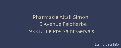 Pharmacie Attali-Simon