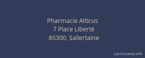 Pharmacie Atticus