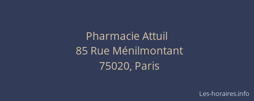 Pharmacie Attuil