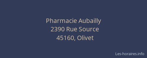 Pharmacie Aubailly