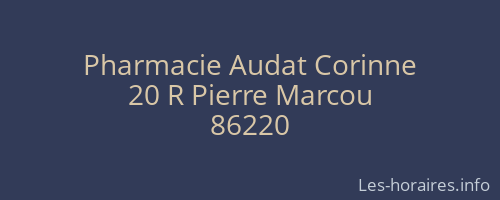 Pharmacie Audat Corinne