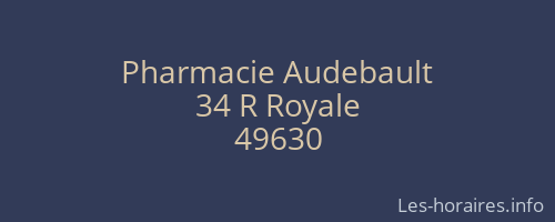 Pharmacie Audebault