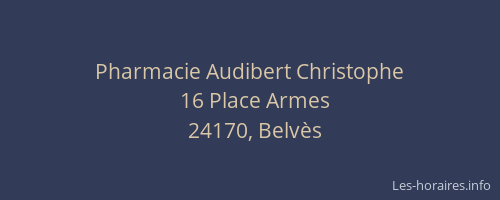 Pharmacie Audibert Christophe