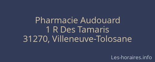 Pharmacie Audouard