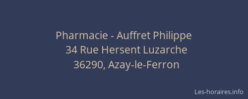 Pharmacie - Auffret Philippe