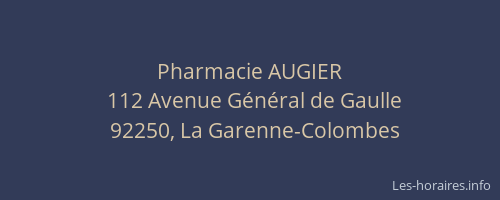 Pharmacie AUGIER