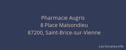 Pharmacie Augris