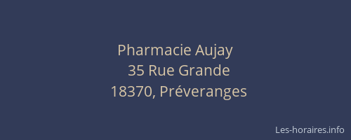 Pharmacie Aujay