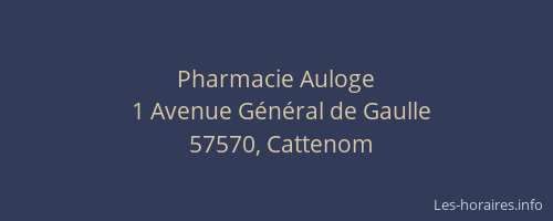 Pharmacie Auloge