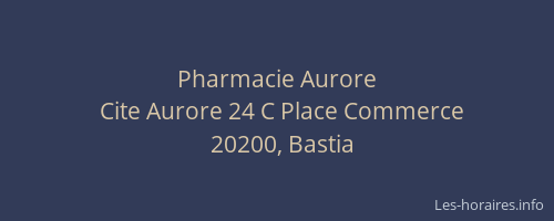 Pharmacie Aurore