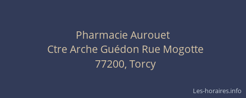 Pharmacie Aurouet