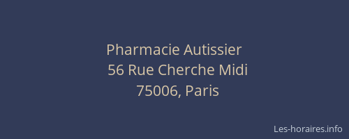 Pharmacie Autissier