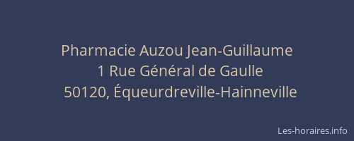 Pharmacie Auzou Jean-Guillaume