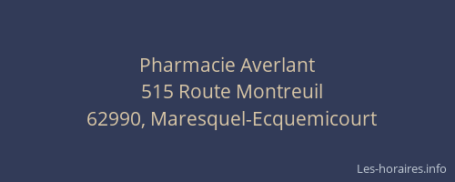 Pharmacie Averlant