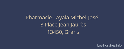 Pharmacie - Ayala Michel-José