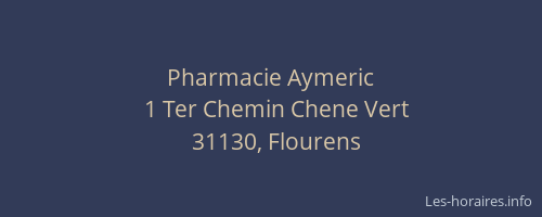 Pharmacie Aymeric