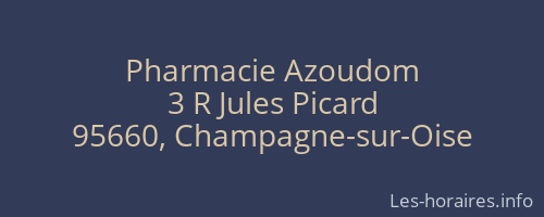 Pharmacie Azoudom