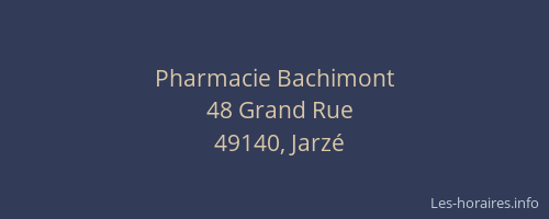 Pharmacie Bachimont