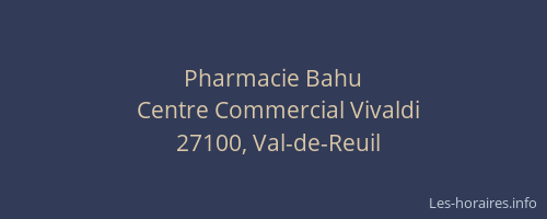 Pharmacie Bahu
