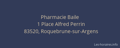 Pharmacie Baile