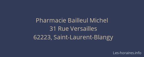 Pharmacie Bailleul Michel