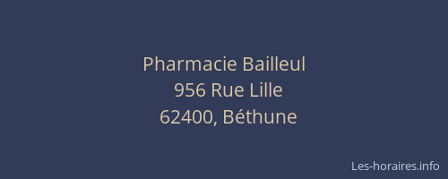 Pharmacie Bailleul