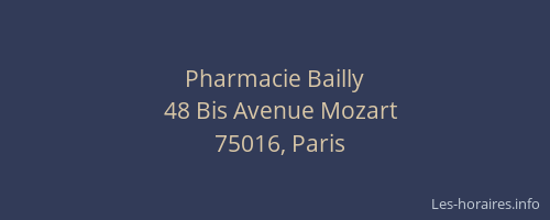 Pharmacie Bailly