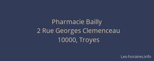 Pharmacie Bailly
