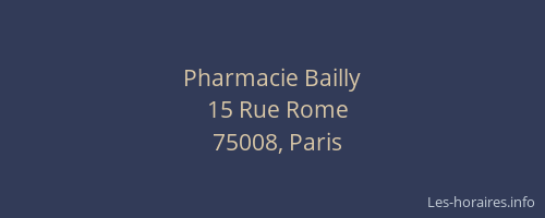 Pharmacie Bailly