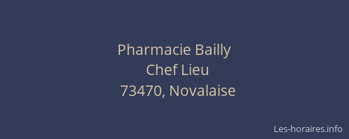 Pharmacie Bailly