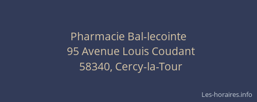 Pharmacie Bal-lecointe