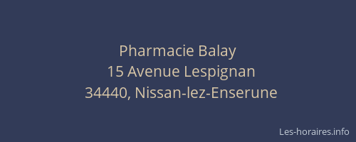 Pharmacie Balay