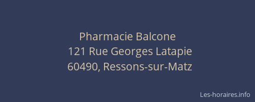 Pharmacie Balcone