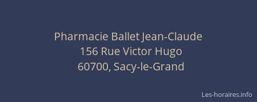 Pharmacie Ballet Jean-Claude