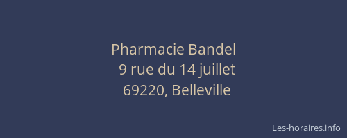 Pharmacie Bandel
