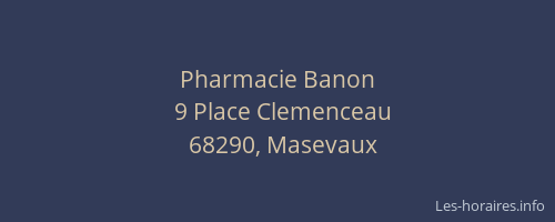 Pharmacie Banon