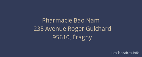 Pharmacie Bao Nam