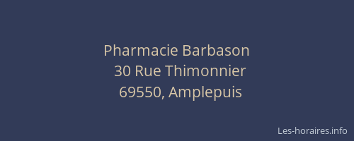 Pharmacie Barbason