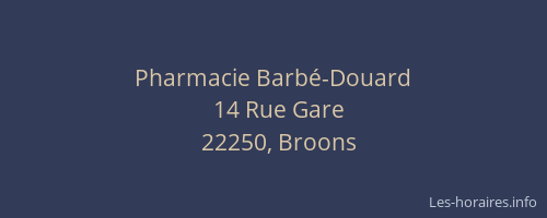 Pharmacie Barb&eacute;-Douard
