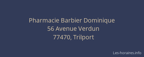 Pharmacie Barbier Dominique