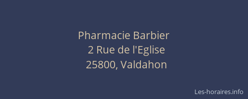 Pharmacie Barbier