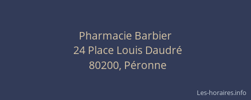 Pharmacie Barbier