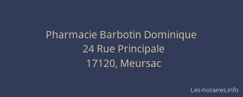 Pharmacie Barbotin Dominique
