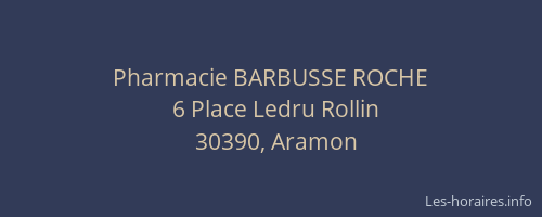 Pharmacie BARBUSSE ROCHE