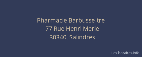 Pharmacie Barbusse-tre