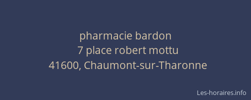 pharmacie bardon