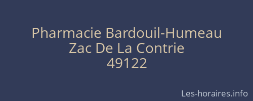 Pharmacie Bardouil-Humeau