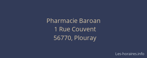 Pharmacie Baroan