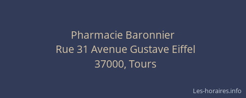 Pharmacie Baronnier