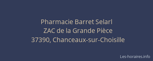 Pharmacie Barret Selarl